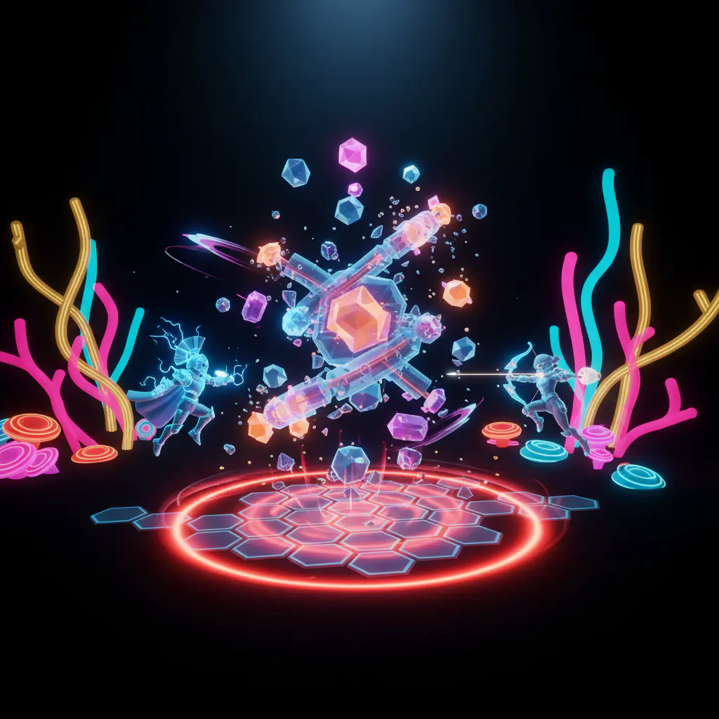 Escena de acción de juego móvil